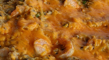 cheesy shrimp casserole